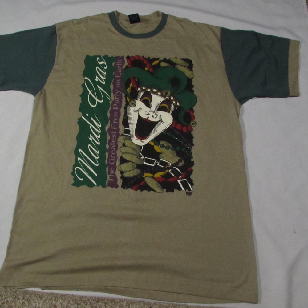 Mardi Gras Shirt Mens Size XL